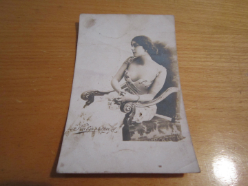 Открытое письмо.Почтовая карточка."Девушка",до 1917 г.