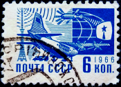СССР 1966 год . Стандартный выпуск . 006 коп. (1)