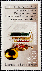  Германия 1989 год . Международная выставка филателистической литературы IPHLA '89 . Каталог 3,50 €.