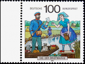 Германия 1991 год . Почтовая доставка в Шпревальд . Каталог 1,80 €.