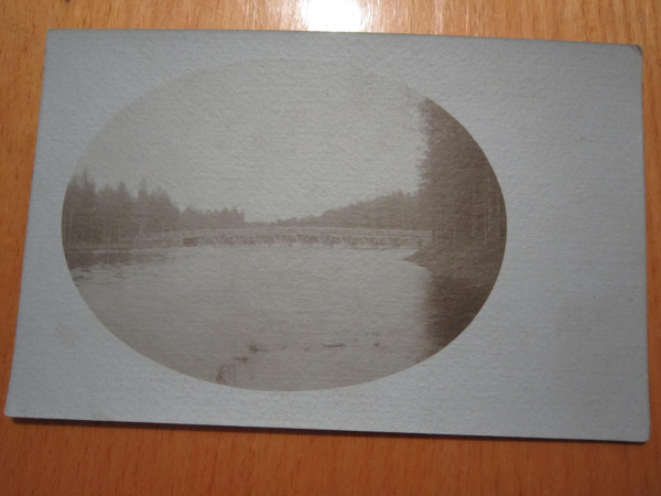 Открытое письмо.Почтовая карточка."Мост через речку",до 1917 г.,фото одной семьи №40.