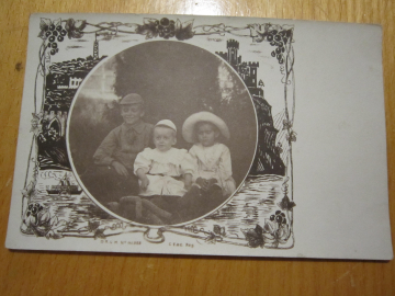 Открытое письмо.Почтовая карточка."Юноша и дети",до 1917 г.,фото одной семьи №19.