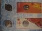 Набор Сочи 2014 8 монет 25 рублей, цветные: Горы, Талисманы, Снежинка и Лучик, Факел в альбоме - вид 5