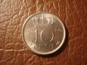 Нидерланды 10 центов 1966 год