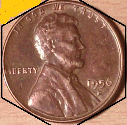 1 цент 1956 год, D - монетный двор Денвер, США _187_