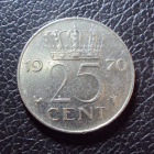 Нидерланды 25 центов 1970 год.
