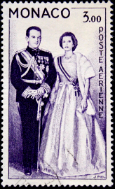 Монако 1960 год . Принц и Принцесса Монако . Каталог 20 € .