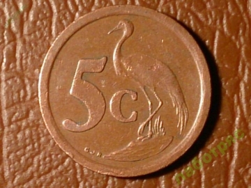 ЮАР 5 центов 1992 год