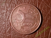 Бразилия 5 центаво 2003 год