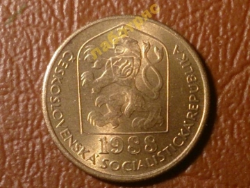 Чехословакия 20 геллеров 1988 год