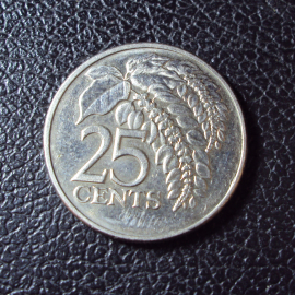Тринидад и Тобаго 25 центов 2004 год.