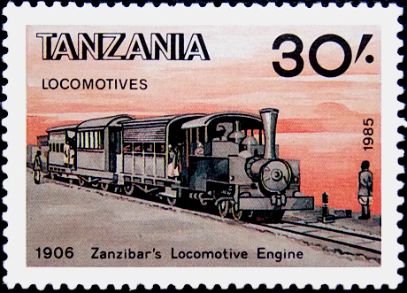 Танзания 1985 год . Паровоз (1906) . Каталог 4,0 €