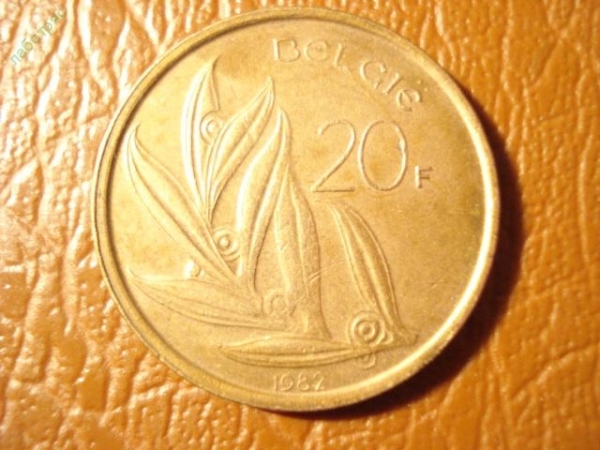 20 франков 1982 год Бельгия