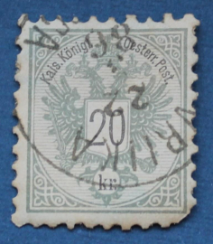 Австро-Венгрия 1883 Стандарт герб Sc#45 Used