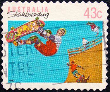 Австралия 1990 год . Скейтбординг (Спорт ) . Каталог 1,0 €. (1)