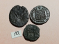 №10 Монеты Рим 4 век н.э. АЕ-Follis Оригинал Лот 3 монеты - вид 1
