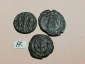 №17 Монеты Рим 4 век н.э. АЕ-Follis Оригинал Лот 3 монеты - вид 1