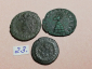 №23 Монеты Рим 4 век н.э. АЕ-Follis Оригинал Лот 3 монеты - вид 1