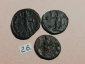 №26 Монеты Рим 4 век н.э. АЕ-Follis Оригинал Лот 3 монеты - вид 1