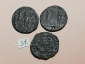 №31 Монеты Рим 4 век н.э. АЕ-Follis Оригинал Лот 3 монеты - вид 1