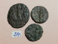 №34 Монеты Рим 4 век н.э. АЕ-Follis Оригинал Лот 3 монеты - вид 1