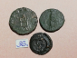 №36 Монеты Рим 4 век н.э. АЕ-Follis Оригинал Лот 3 монеты - вид 1
