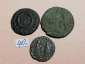 №40 Монеты Рим 4 век н.э. АЕ-Follis Оригинал Лот 3 монеты - вид 1