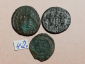 №42 Монеты Рим 4 век н.э. АЕ-Follis Оригинал Лот 3 монеты - вид 1