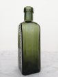 Старое стекло Кёнигсберга Бутылка HAEMATICUM-GLAUSCH Зеленое стекло Около 1900 года Германия - вид 2