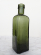 Старое стекло Кёнигсберга Бутылка HAEMATICUM-GLAUSCH Зеленое стекло Около 1900 года Германия - вид 3