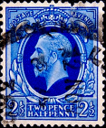 Великобритания 1935 год . Король Георг V . 2,5 p . Каталог 1,25 фунта (2) 