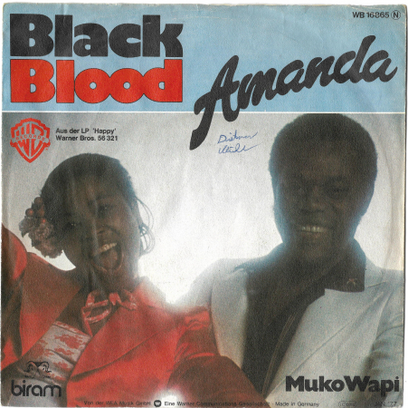 Black Blood "Amanda" 1976 Single