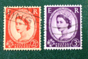 Великобритания 1952-54 Елизавета II Sc#296, 297 Used