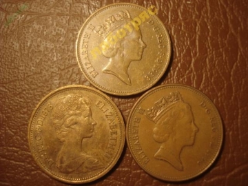 Великобритания, 2 пенса 1978, 1988, 1996 год (3 монеты в лоте) !!!