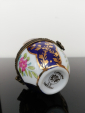 Винтажная шкатулка Яйцо Португалия Металл, фарфор, ручная роспись Высота 8 см., диаметр 5,5 см. - вид 5