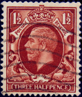 Великобритания 1934 год . Король Георг V . 1,5 p . (3)