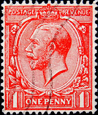 Великобритания 1924 год . Король Георг V . 1 p . Каталог 1 £. (3) 