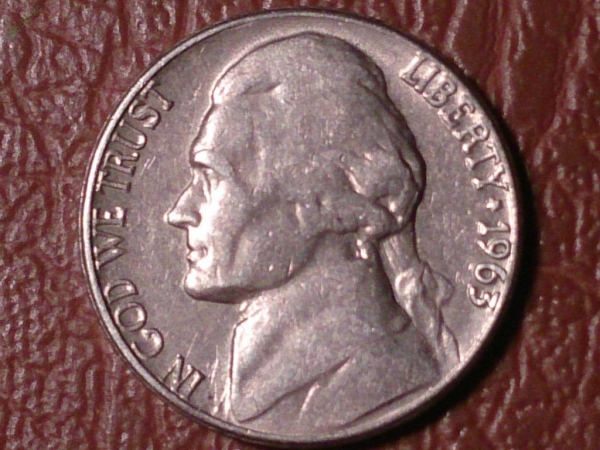 5 центов 1963 год D США _204_