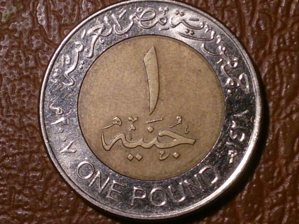 1 фунт 2007 год Египет _204_