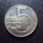 Чехия 5 крон 1993 год.