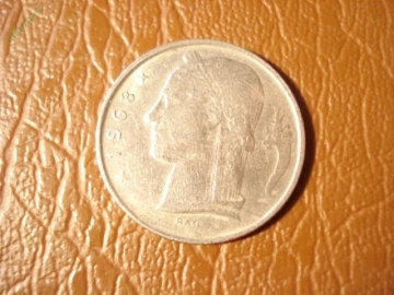 5 франков 1968 год Бельгия