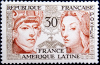 Франция 1956 год . Франция-Латинская Америка гробница Франциска II . Каталог 2,50 €.