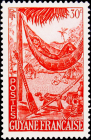 Французская Гвиана 1947 год . Гамак .