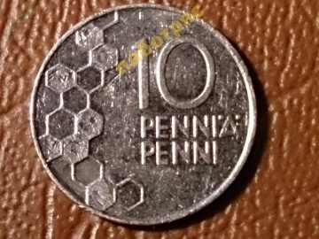 Финляндия 10 пенни 1992 год