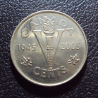 Канада 5 центов 2005 год 1945-2005.