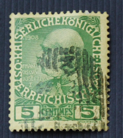 Австро-Венгрия (офисы почты на Крите) 1908 Франц Иосиф I  Sc#15 Used