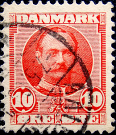 Дания 1907 год . Король Фредерик VIII .