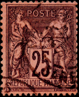 Франция 1878 год . Аллегория . 25 c . Каталог 28 £  (1)