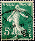 Франция 1907 год . Сеятельница . 5 с. (Оттенки). (1) 