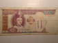 Банкнота 100 тугриков 2008 год Серия AJ 3332280 - Монголия - KM# 65.b, КРАСИВЫЙ номер !!! - вид 1